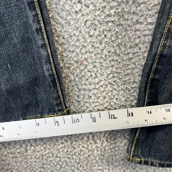 Seven Jeans Men's 34 Blue Denim Premium Stretch Bootcut Baggy Fits 37x32 Y2K - Picture 7 of 14